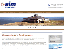 Tablet Screenshot of aim-developments.co.uk